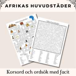 Korsord - Afrikas Huvudstäder
