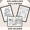 Målarbilder Halloween - Megapaket [200 bilder]