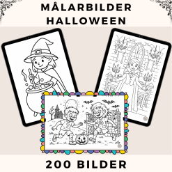 Målarbilder Halloween - Megapaket [200 bilder]