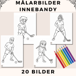 Målarbilder Innebandy - bild 1