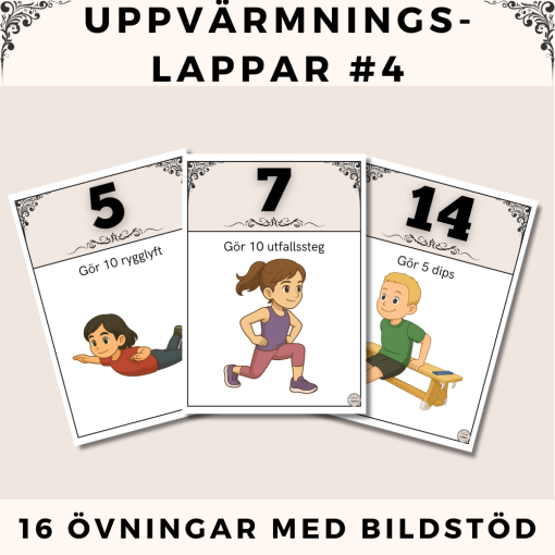 Uppvärmningslappar #4