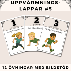 Uppvärmningslappar #5