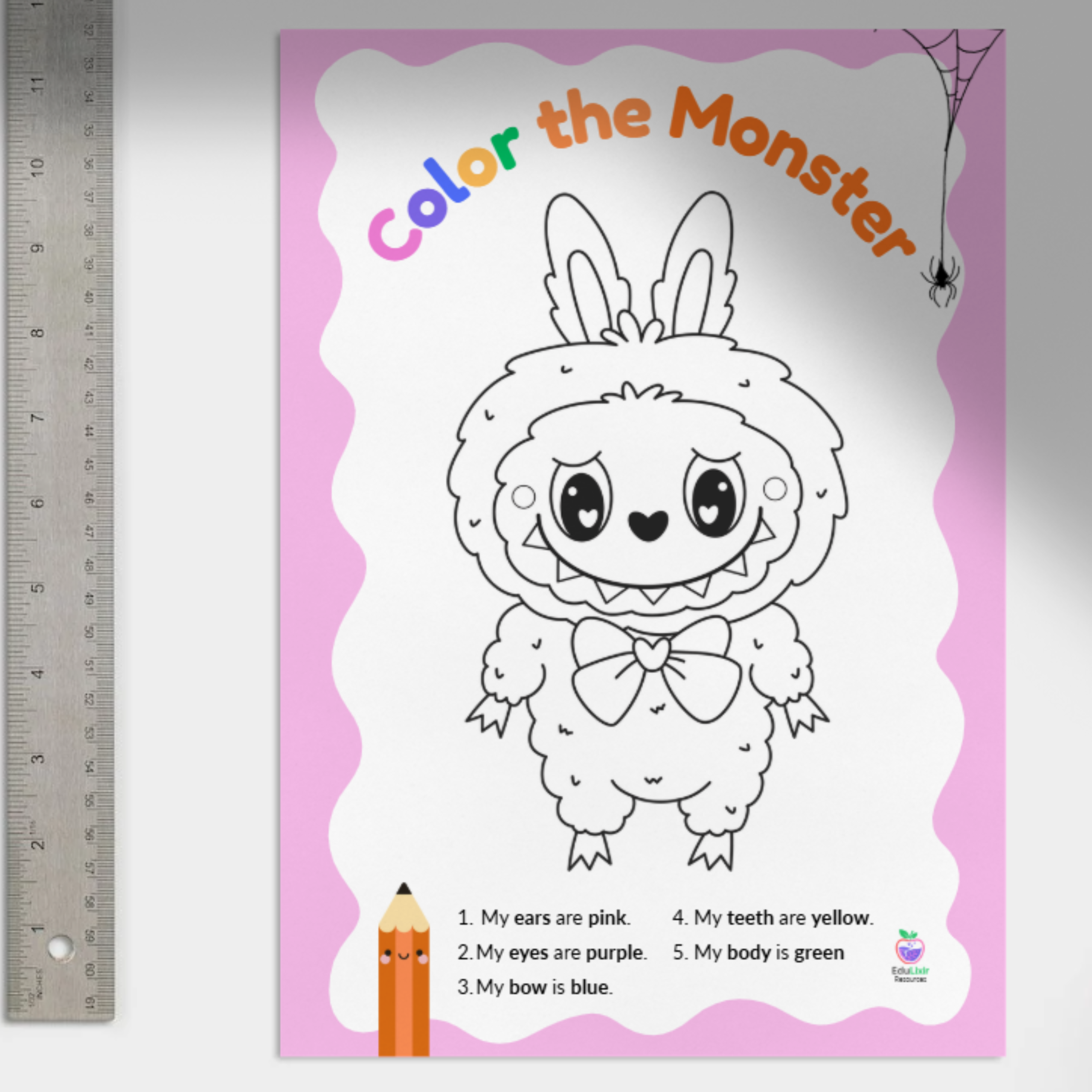 Color the Monsters – Ett roligt engelskmaterial för åk 1! ✨