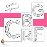 Bokstäver med föremål på bokstaven - bild 1