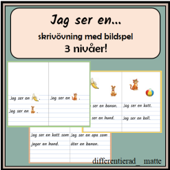 Jag ser en.... Klassisk skrivövning - nu differentierad!