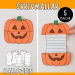 Halloweenpyssel- skrivmallar - bild 1