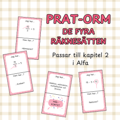 Pratorm begrepp: de fyra räknesätten