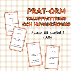 Pratorm begrepp: taluppfattning och huvudräkning