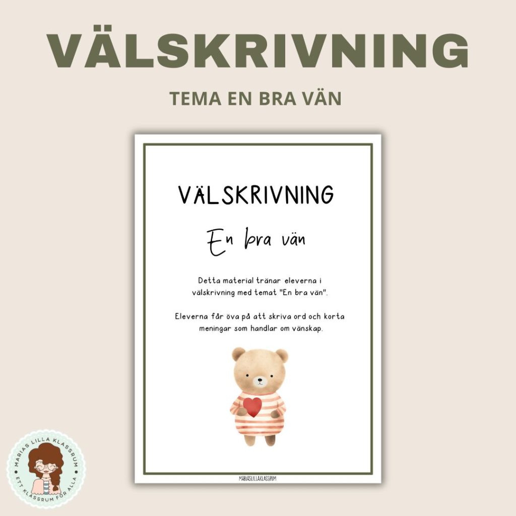Välskrivning – Tema en bra vän