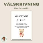 Välskrivning – Tema en bra vän - bild 1