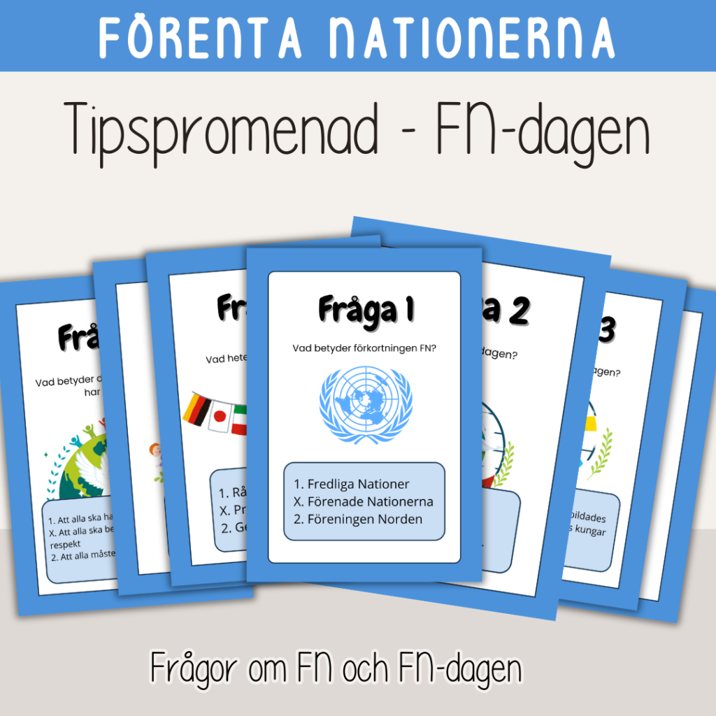 FN-dagen – Tipspromenad – Förenta Nationerna