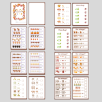 Höstmatte. Subtraktion 1-10 - bild 1