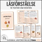 Läsförståelse 10 texter | Tema höst - bild 1