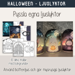 Halloween – Pyssla egna mysrysiga halloweenlyktor – Halloweenpyssel - bild 1