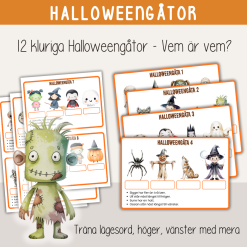 Halloween - 12 kluriga gåtor - Vem är vem?