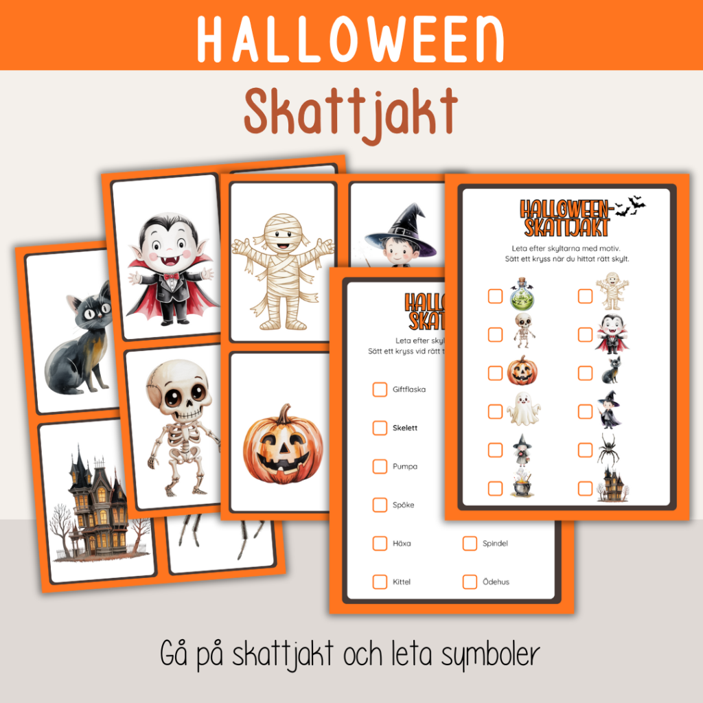 Halloween – Skattjakt med Halloweentema