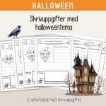 Halloween – Skrivuppgifter med Halloweentema – Fortsätt den påbörjade meningen. - bild 1