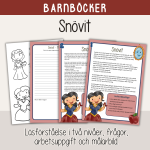 Barnboksveckan – Klassiska sagor – Sagan om Snövit – Läsförståelse - bild 1