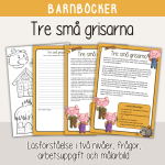 Barnboksveckan – Klassiska sagor – Sagan om Tre små grisar – Läsförståelse - bild 1