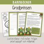 Barnboksveckan – Klassiska sagor – Grodprinsen – Läsförståelse - bild 1