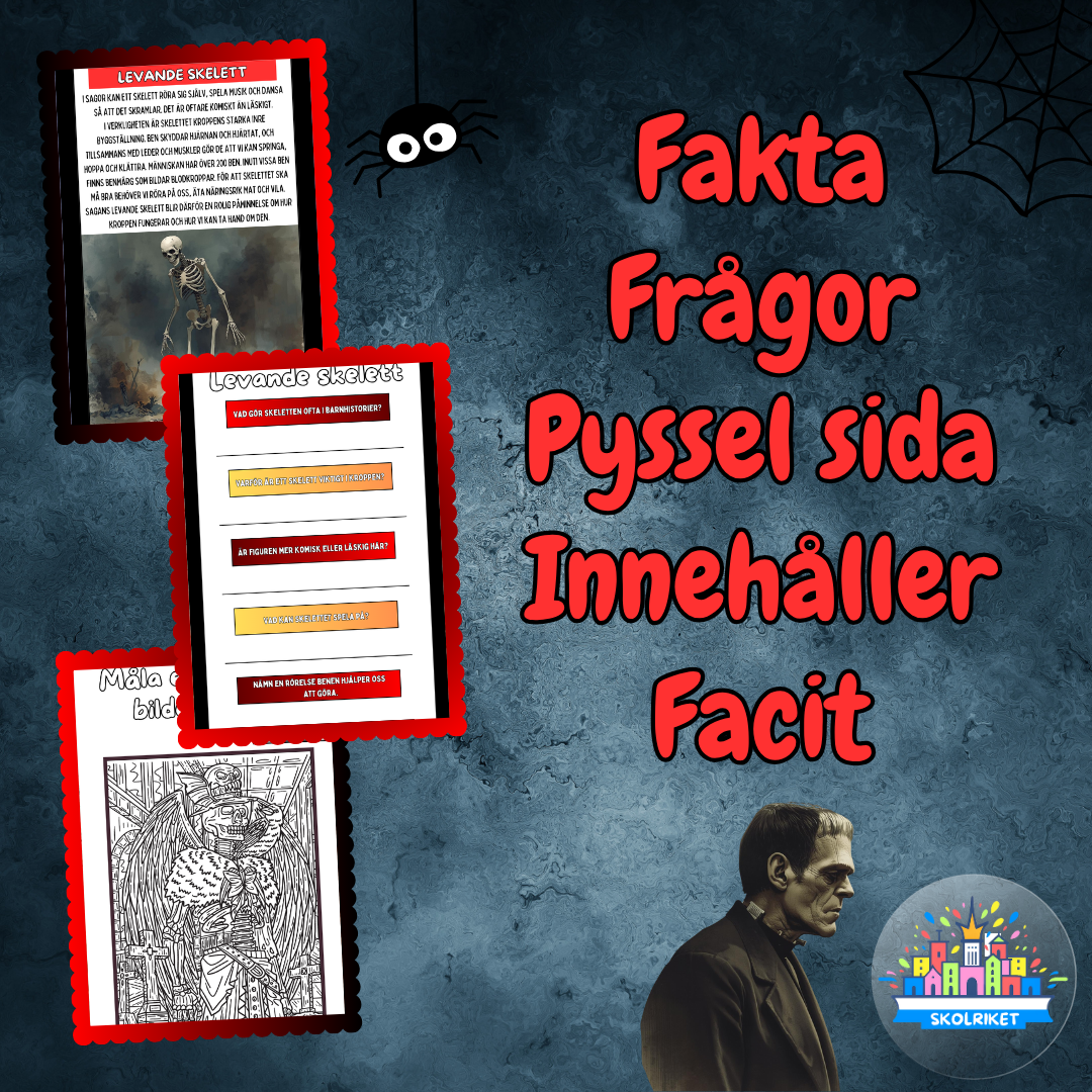 Spöken och Monster genom tiderna - Levande Skelett