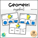 Nypkort – Geometri fisk - bild 1