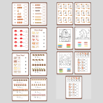 Höstmatte. Subtraktion 1-10 - bild 2
