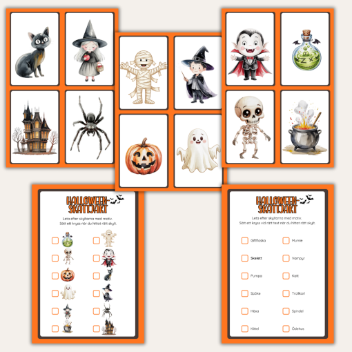 Halloween - Skattjakt med Halloweentema