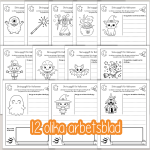 Halloween – Skrivuppgifter med Halloweentema – Fortsätt den påbörjade meningen. - bild 2