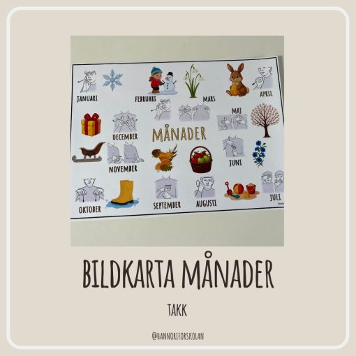 Bildkarta månader