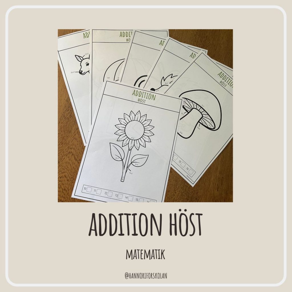 Målarbilder addition höst