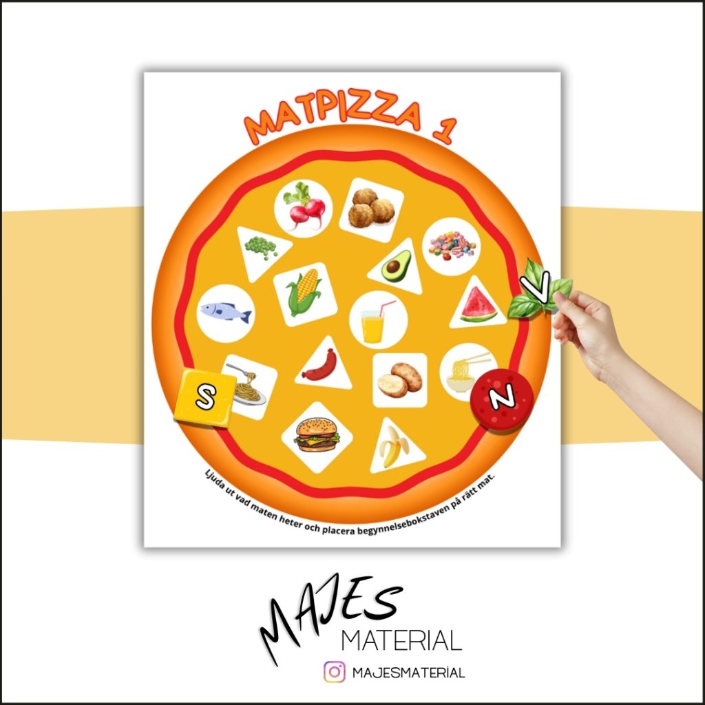 Bokstavspizza – Mat
