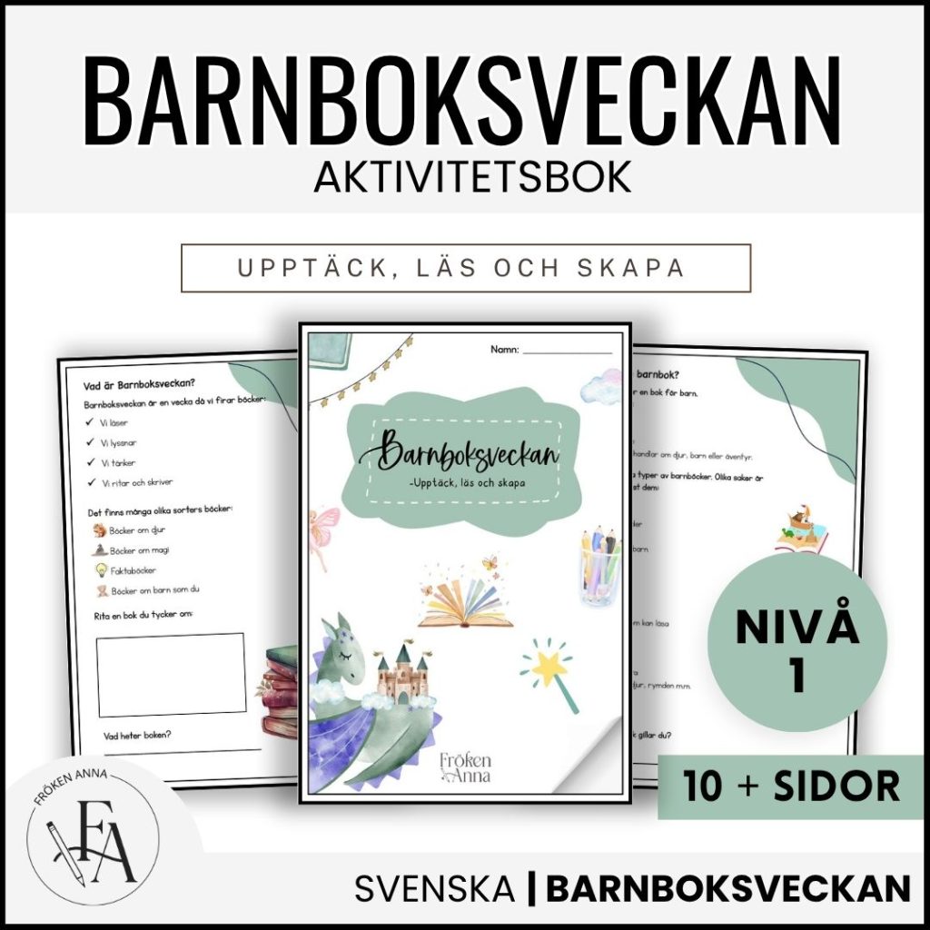 Barnboksveckan arbetshäfte nivå 1