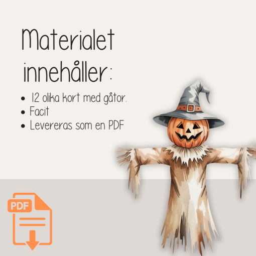 Halloween - 12 kluriga gåtor - Vem är vem?
