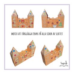3D-pyssel Pepparkaksslott pepparkakshus2