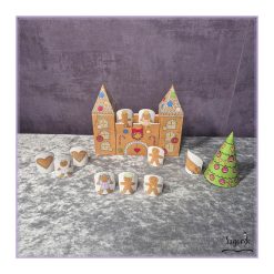 3D-pyssel Pepparkaksslott pepparkakshus3