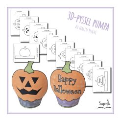 3D-pyssel Pumpa Halloween