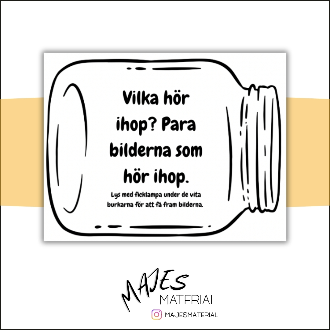 Vilka hör ihop - Syltburkar