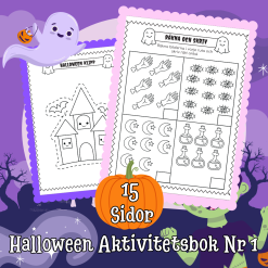 Halloween Aktivitetsbok Nr 1