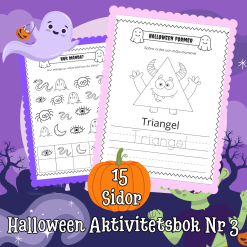 Halloween Aktivitetsbok Nr 3