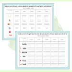 Veckans ord (j-ljud, sj-ljud, ng-ljud och tj-ljud) -skrivträning - bild 3