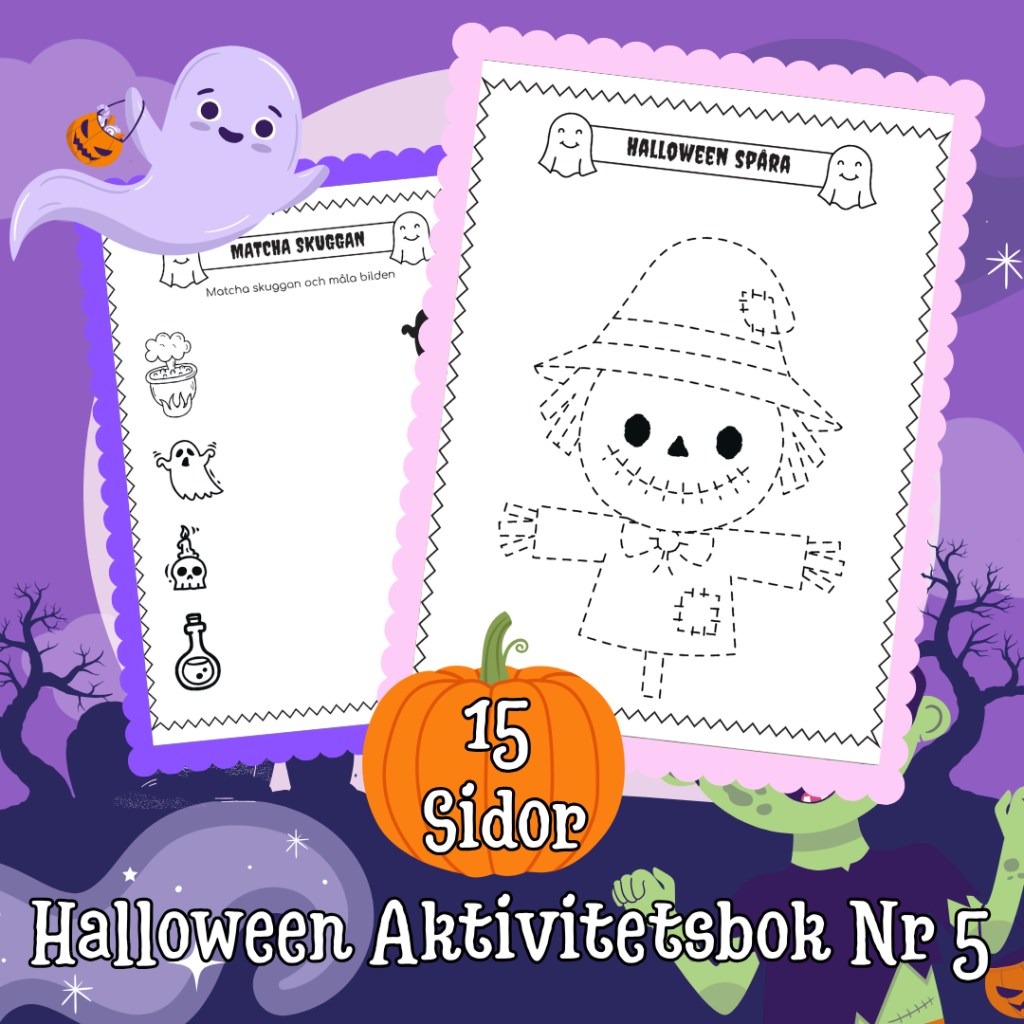 Halloween Aktivitetsbok Nr 5