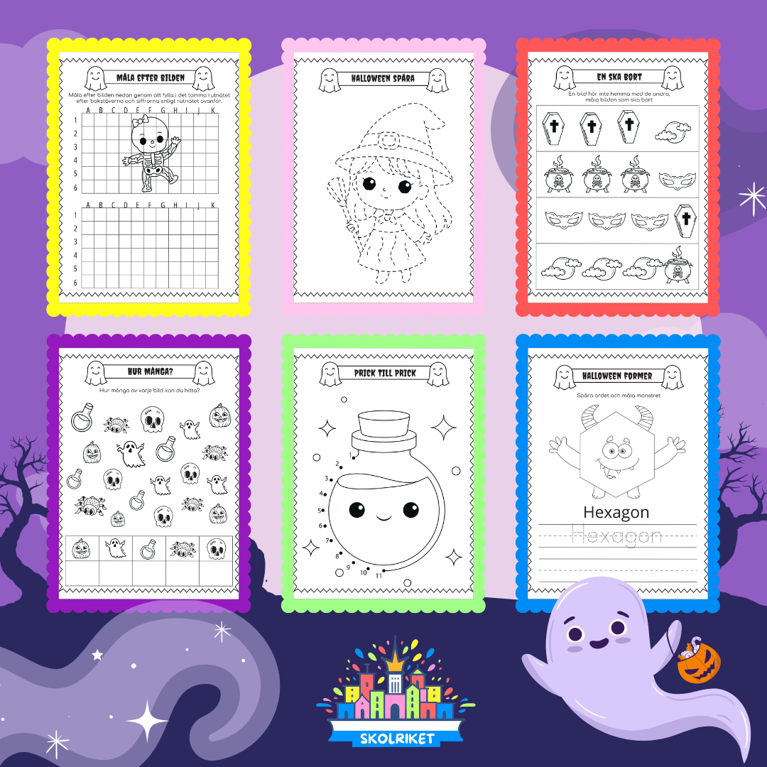 Halloween Aktivitetsbok Nr 5