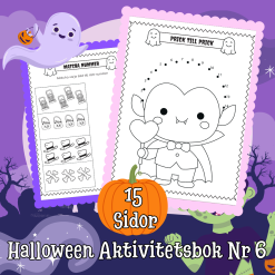 Halloween Aktivitetsbok Nr 6
