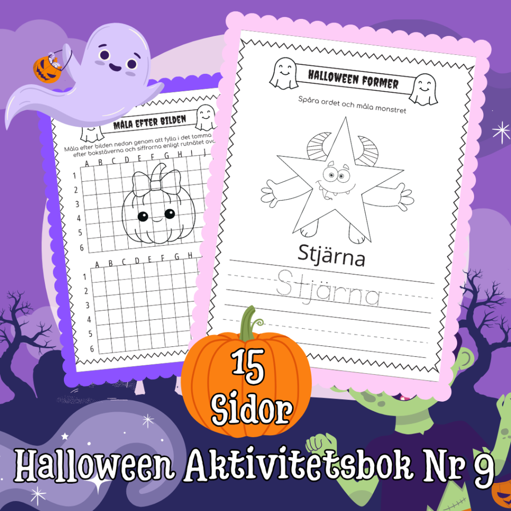 Halloween Aktivitetsbok Nr 9
