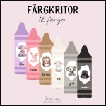 Färgkritor 12 färger - bild 2