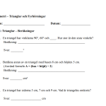 Trianglar och fyrhörningar (presentation, frågor, facit, begrepp) - bild 3