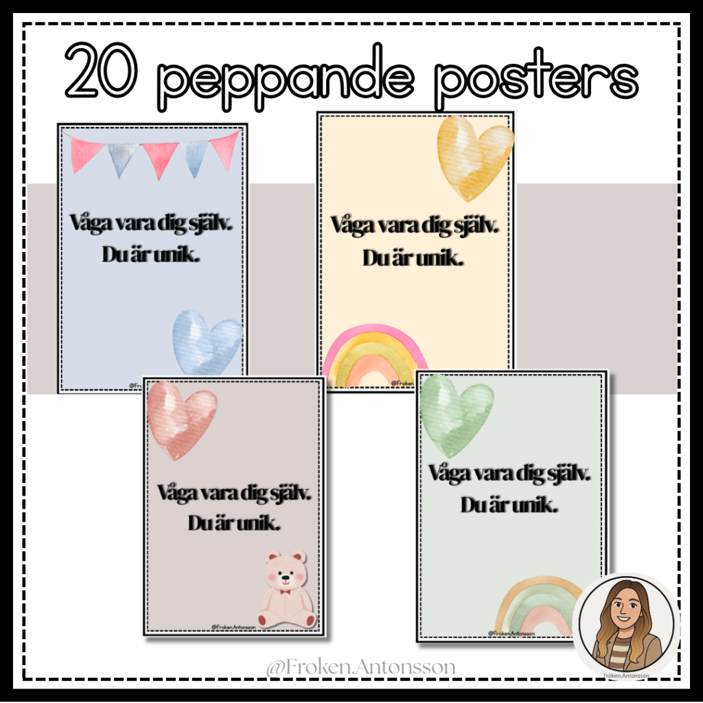 Peppande posters – 20 st