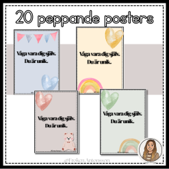 Peppande posters - 20 st