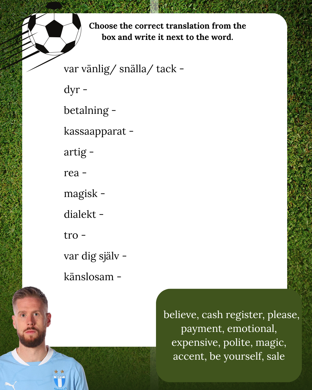 Talk like a pro Arbetshäfte avsnitt 1